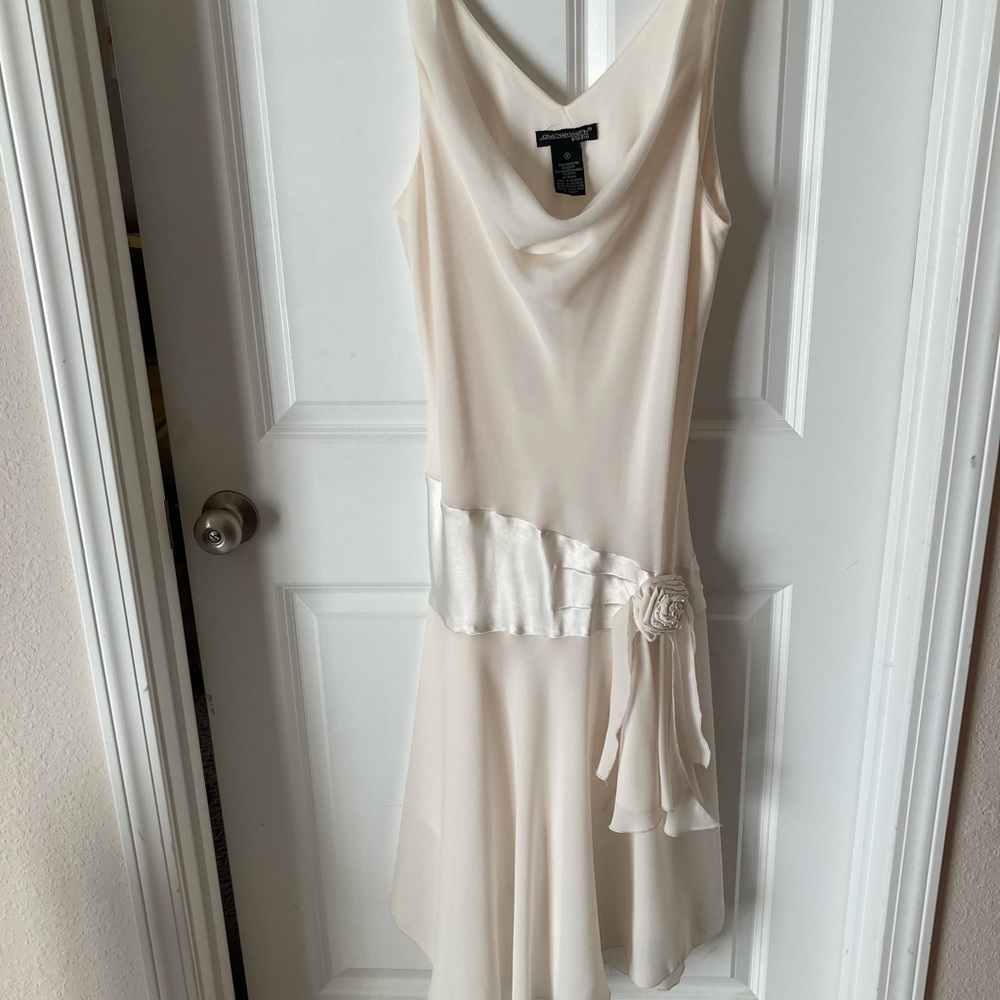 Jonathan Martin Studio Off-White Sleeveless Women’s Dress